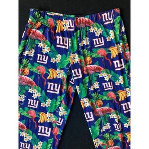 NFL Team Apparel New‎ York Giants Tropical Flamingo Pajama Pants Womens Medium